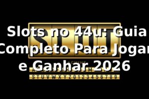 ⭐ Slots no 44u: Guia Completo Para Jogar e Ganhar 2026